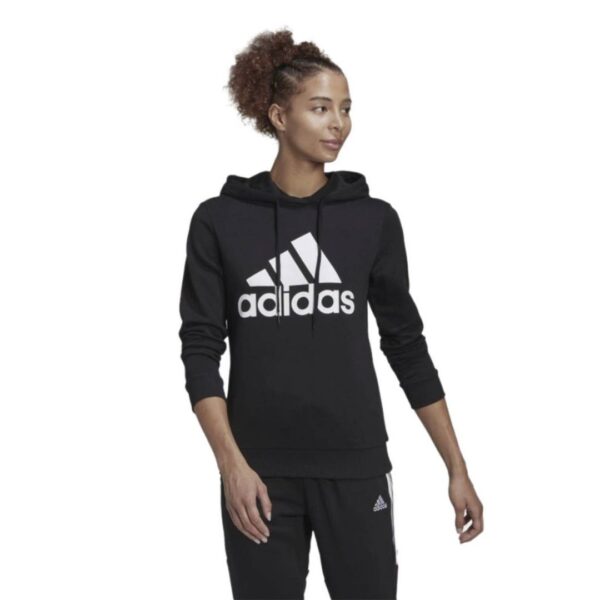 Sudadera Adidas con Gorro Essentials Logo Holgada - Image 2